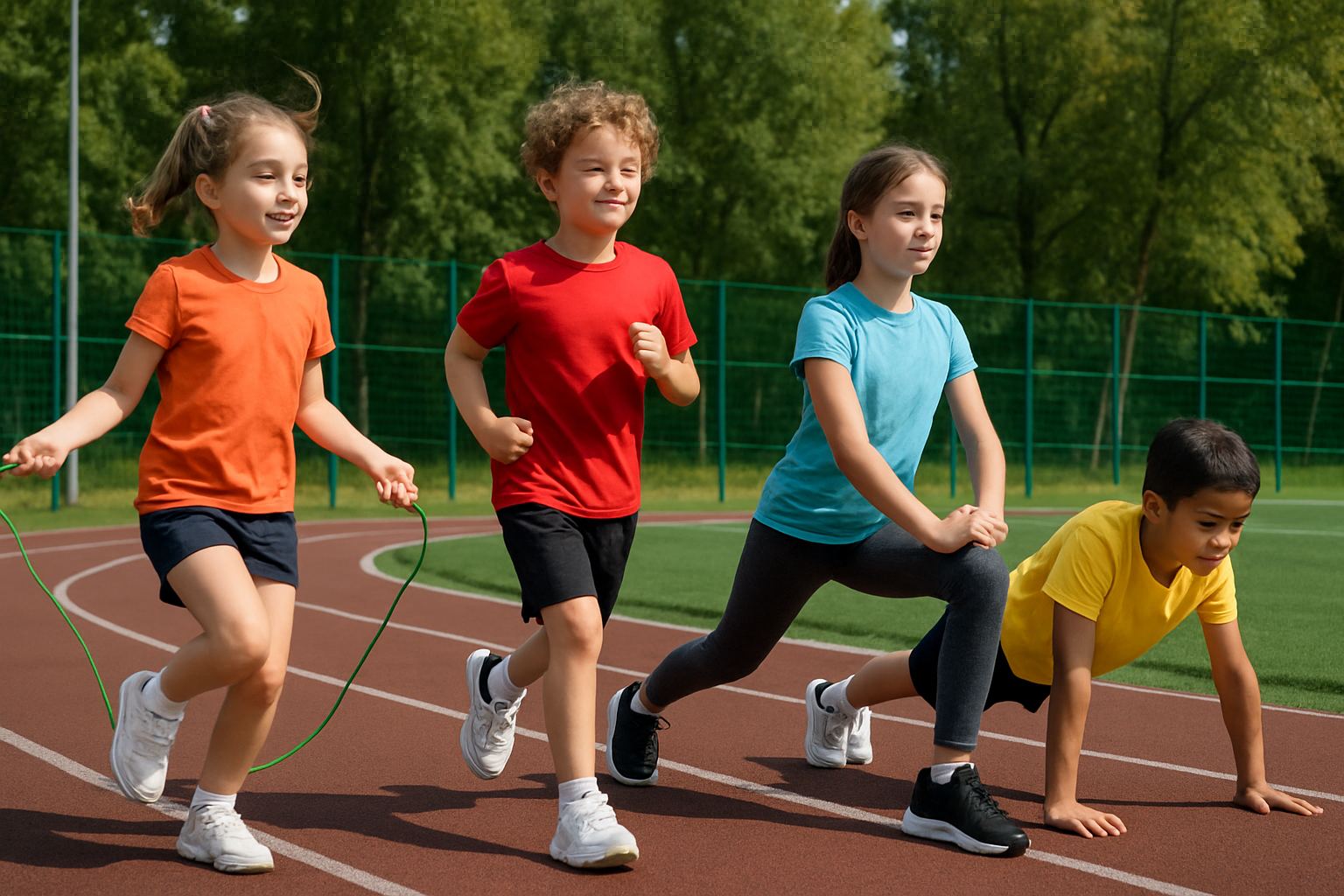 Діти займаються спортом